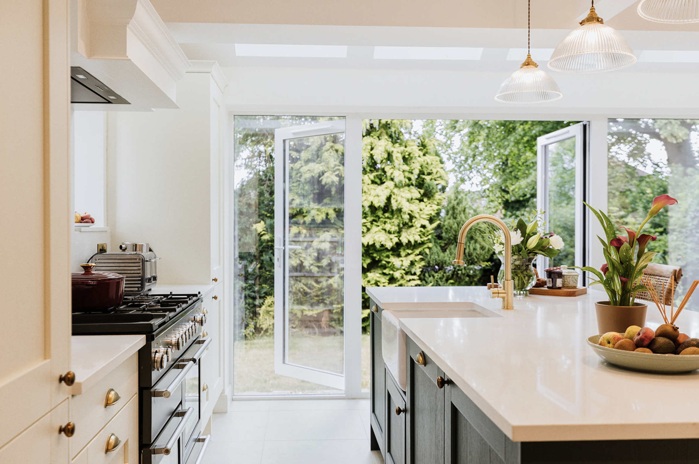 Kitchen detail in a remodelled period home