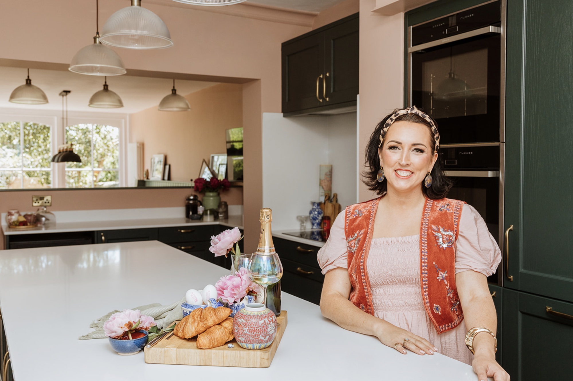 An Oak Street owner in the completed family kitchen
